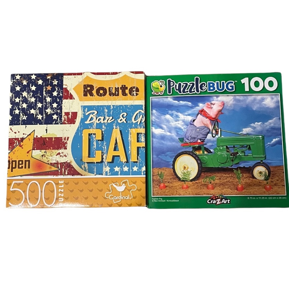 Set of 2 Kids Jigsaw Puzzles NWT